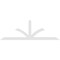 Ekena Millwork Richland Architectural Grade PVC Gable Bracket, 96"W x 32"H x 2"D x 4"F, 8/12 Pitch GBP096X32X0204RIC00 - alternate 5